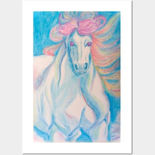 White Horse Posters and Art